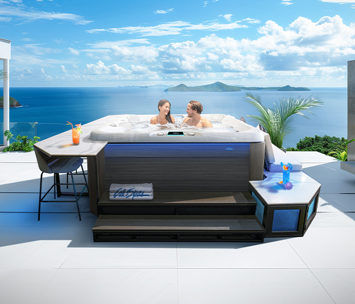 Calspas hot tub being used in a family setting - Corvallis